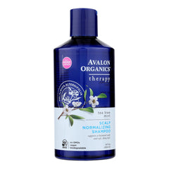 Avalon Organics Scalp Normalizing Shampoo Tea Tree Mint Therapy - 14 fl oz