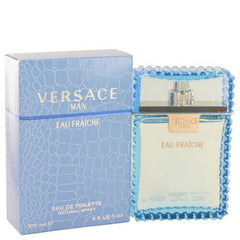 Versace Man by Versace Eau Fraiche Eau De Toilette Spray (Blue) 3.4 oz (Men)