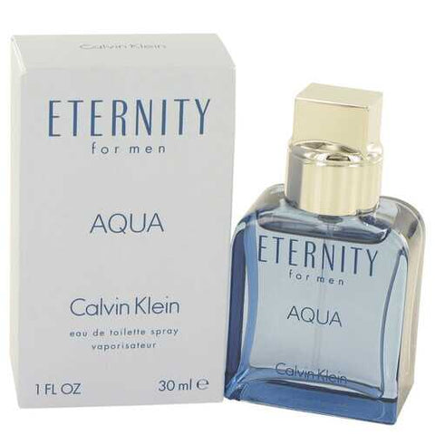 Eternity Aqua by Calvin Klein Eau De Toilette Spray 1 oz (Men)