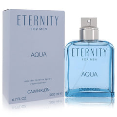 Eternity Aqua by Calvin Klein Eau De Toilette Spray 6.7 oz (Men)