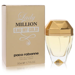 Lady Million Eau My Gold by Paco Rabanne Eau De Toilette Spray 1.7 oz (Women)