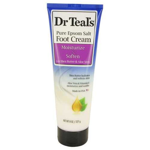 Dr Teal's Pure Epsom Salt Foot Cream by Dr Teal's Pure Epsom Salt Foot Cream with Shea Butter & Aloe Vera & Vitamin E 8 oz (Women)