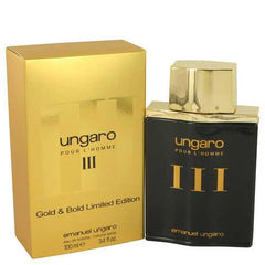 UNGARO III by Ungaro Eau De Toilette spray (Gold & Bold Limited Edition) 3.4 oz (Men)