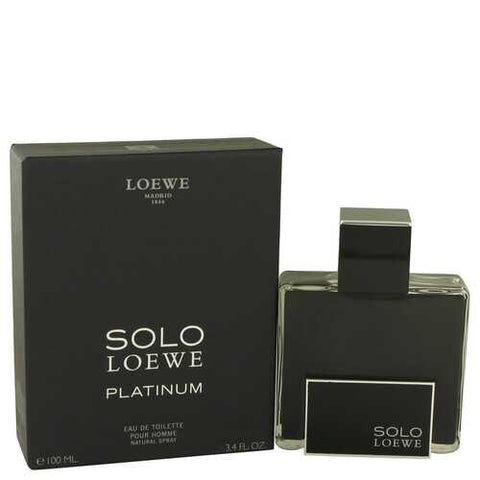 Solo Loewe Platinum by Loewe Eau De Toilette Spray 3.4 oz (Men)