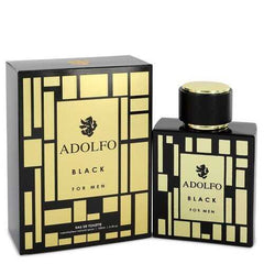 Adolfo Black by Adolfo Eau De Toilette Spray 3.4 oz (Men)