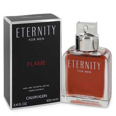 Eternity Flame by Calvin Klein Eau De Toilette Spray 3.4 oz (Men)