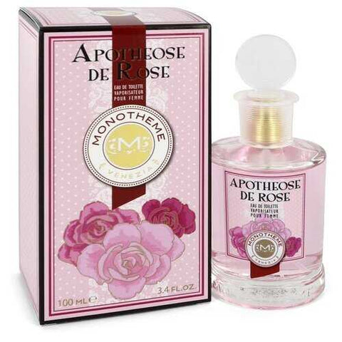 Apothose de Rose by Monotheme Fine Fragrances Venezia Eau De Toilette Spray 3.4 oz (Women)