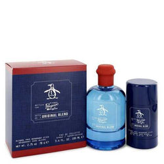 Original Penguin Original Blend by Original Penguin Gift Set -- 3.4 oz Eau De Toilette Spray + 2.75 Deodorant Stick (Alcohol Free) (Men)