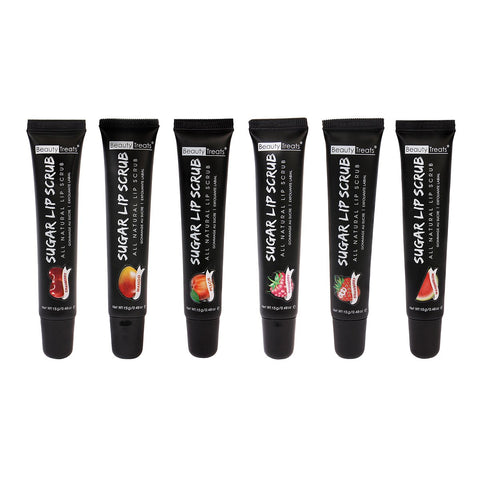 Set of 6 BEAUTY TREATS Sugar Lip Scrub Tube