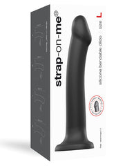 Strap On Me Silicone Bendable Dildo Large - Black