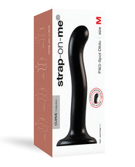 Strap On Me Silicone P&G Spot Dildo - Medium Black