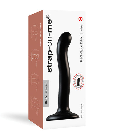Strap On Me Silicone P&G Spot Dildo - Small Black