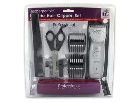 Rechargeable Hair Clipper Set with Accessories ( Case of 2 )