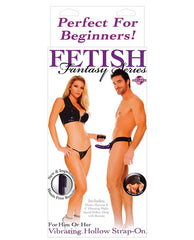 Fetish Fantasy Series for Him or Her Vibrating Hollow Strap-On - Purple